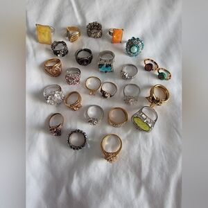 Lot of Costume Jewerly Rings